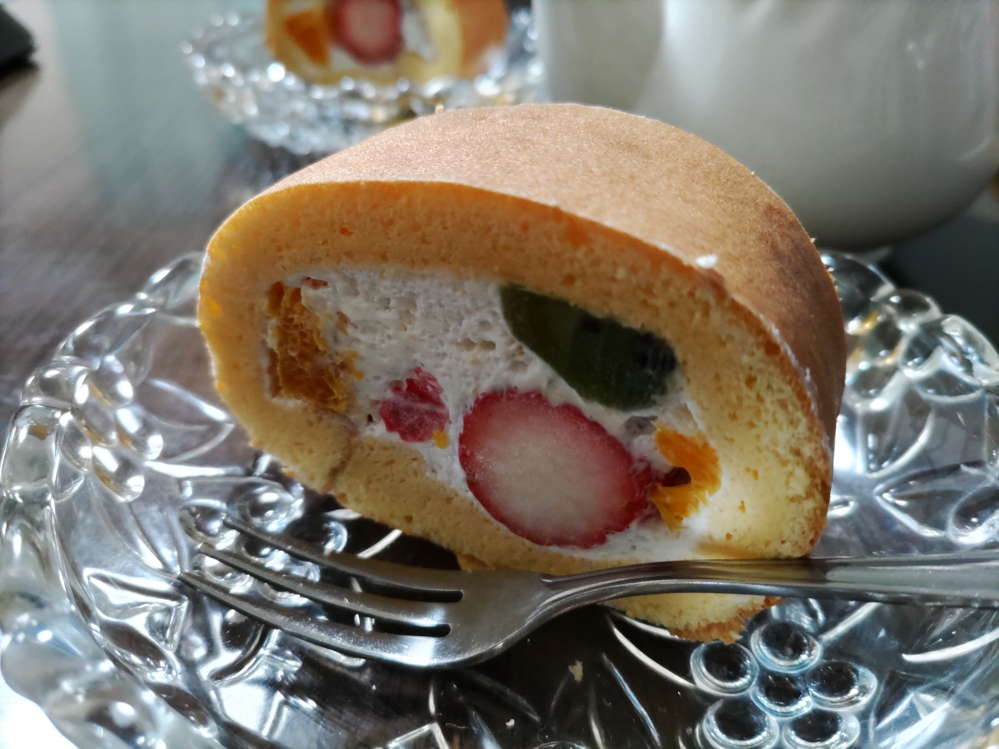 フルーツ沢山☆ロールケーキ