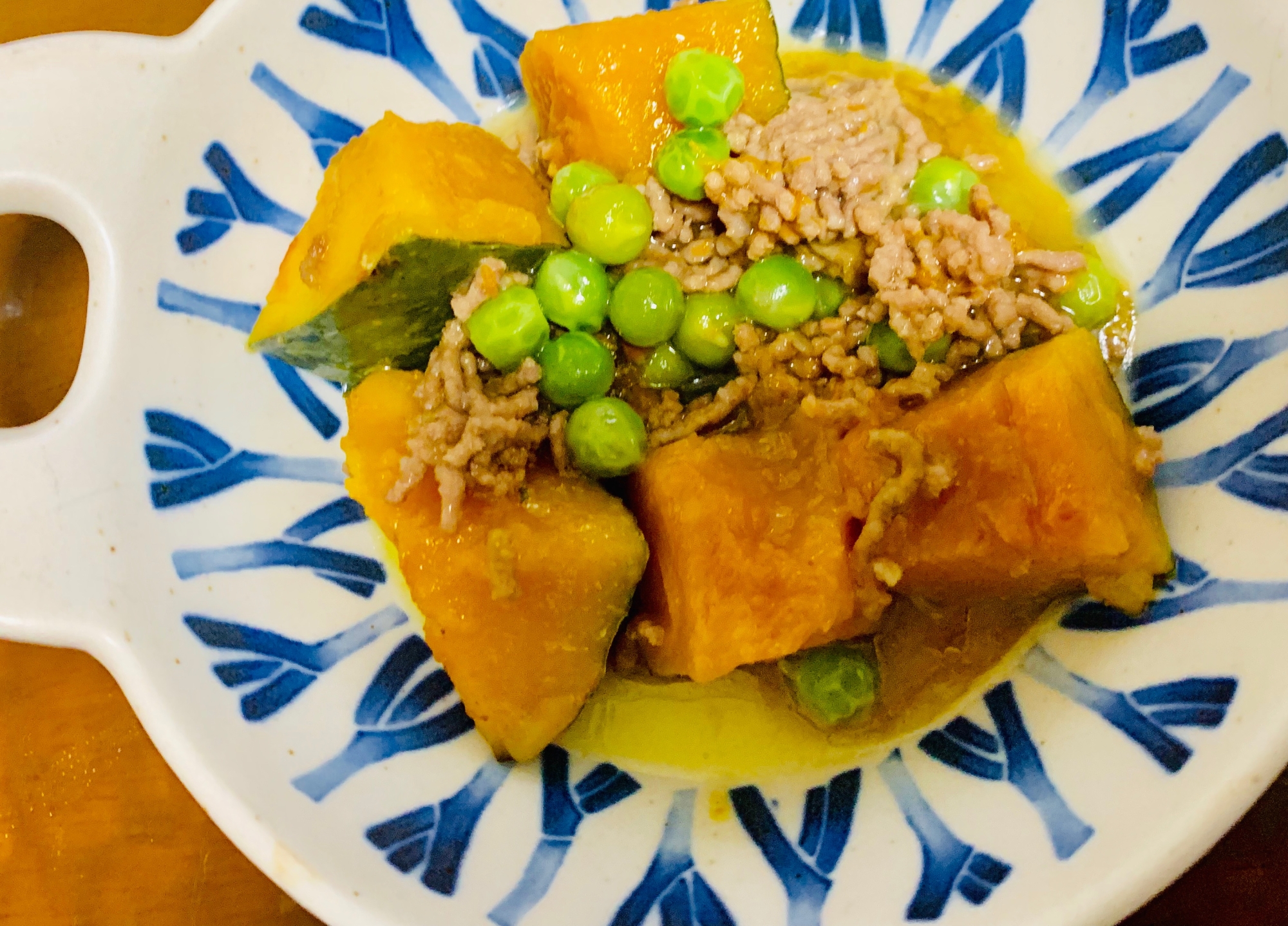 ホクホクかぼちゃと牛ミンチ煮