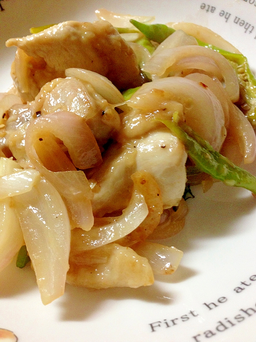 鶏肉のアップルジュースソテー