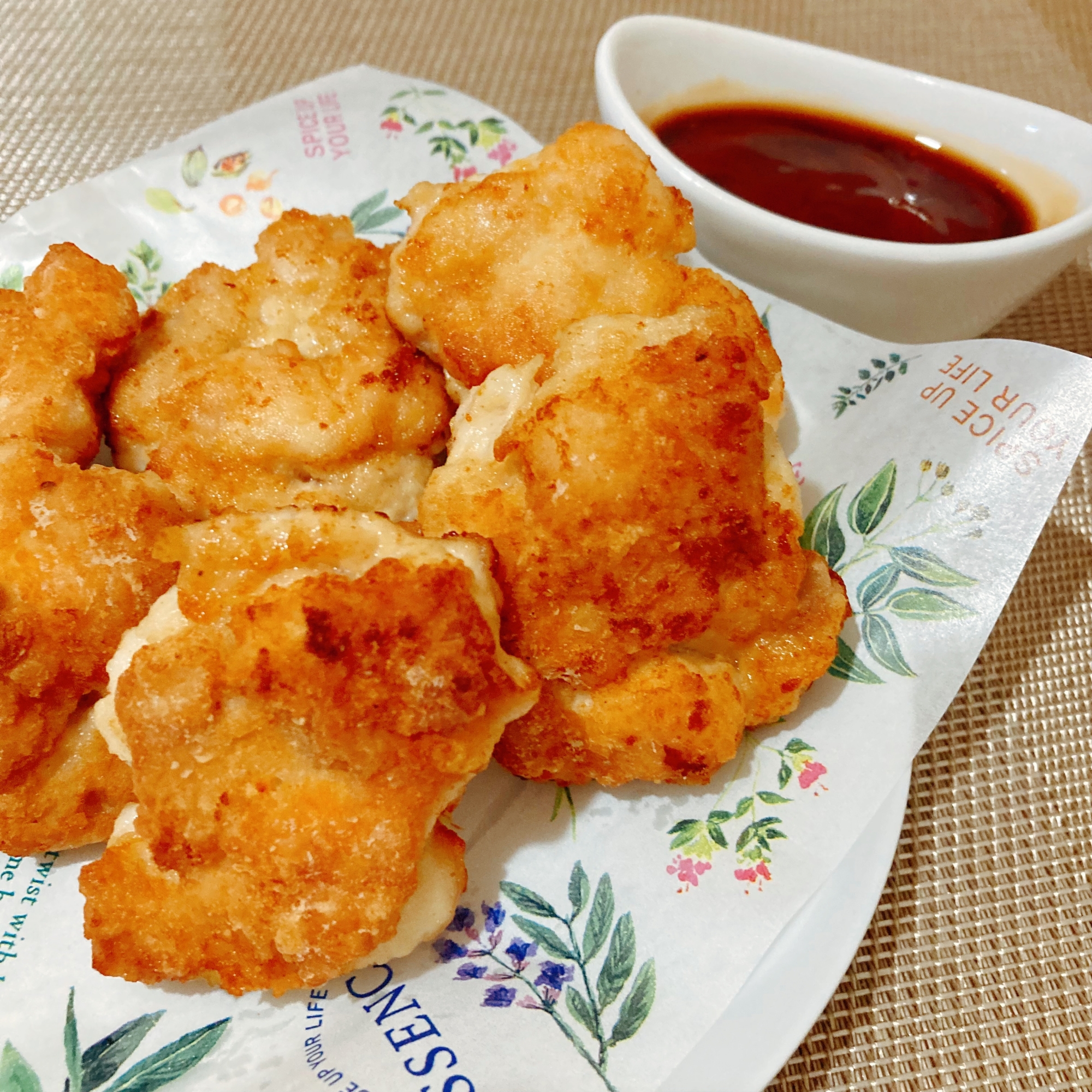 揚げ焼きでOK!⭐卵不使用のチキンナゲット