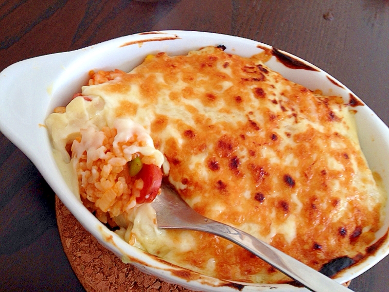 我が家の定番!ケチャップライスドリア