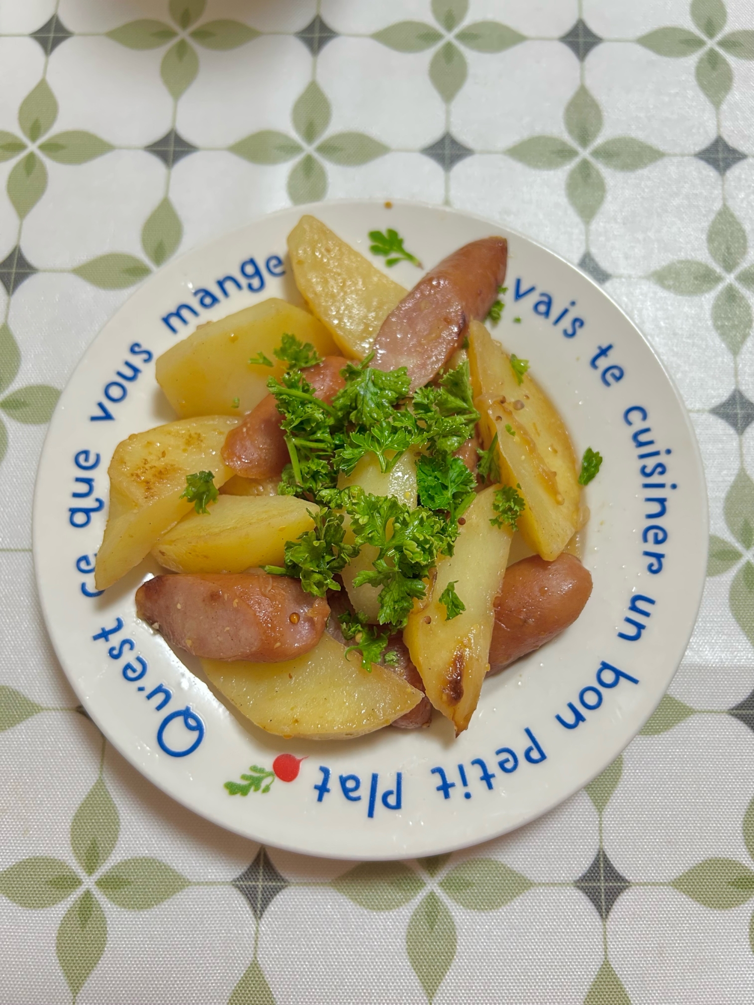 粒マスタードのジャーマンポテト