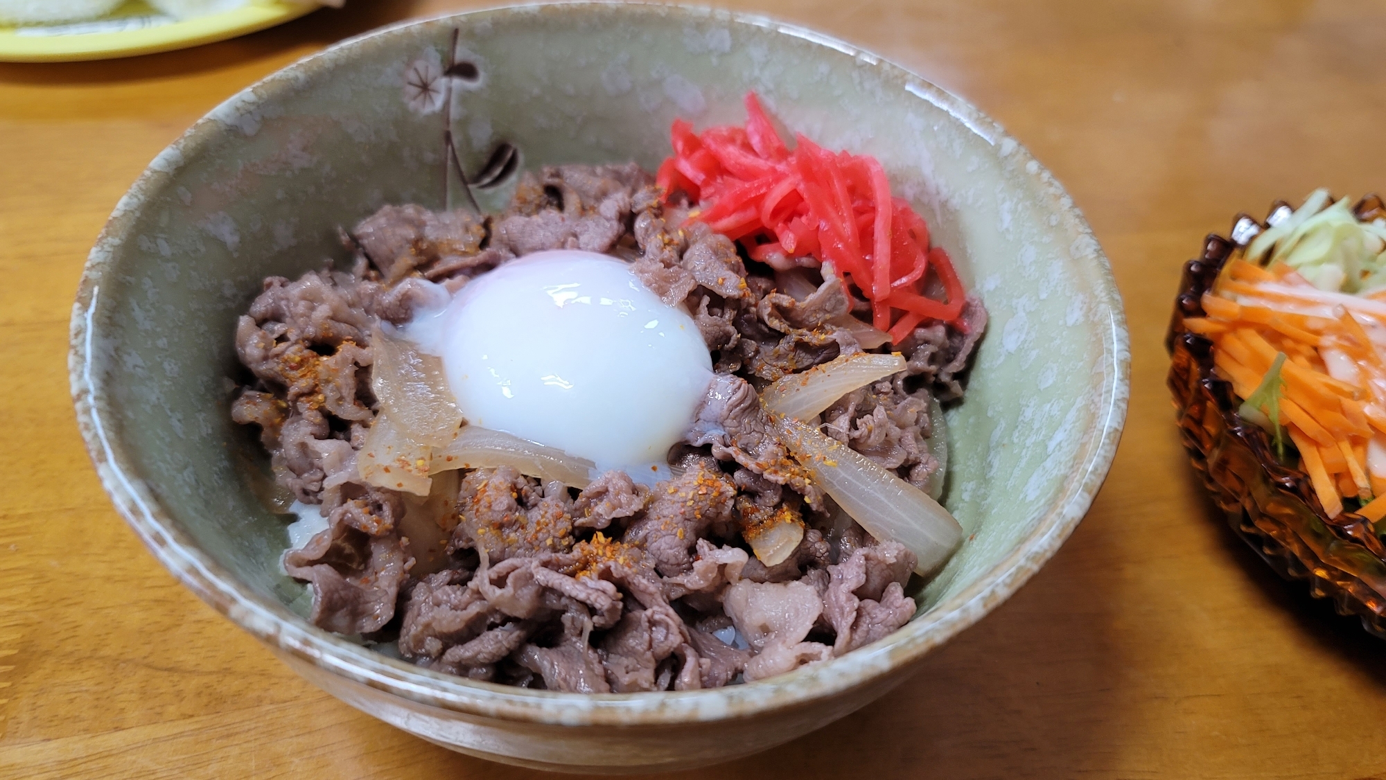 牛脂と赤ワインで、美味しい牛丼！