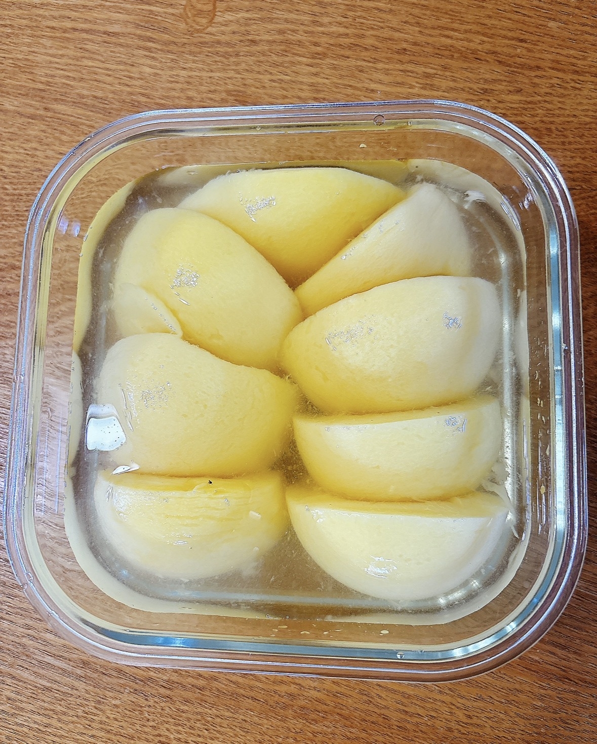 白桃のコンポート