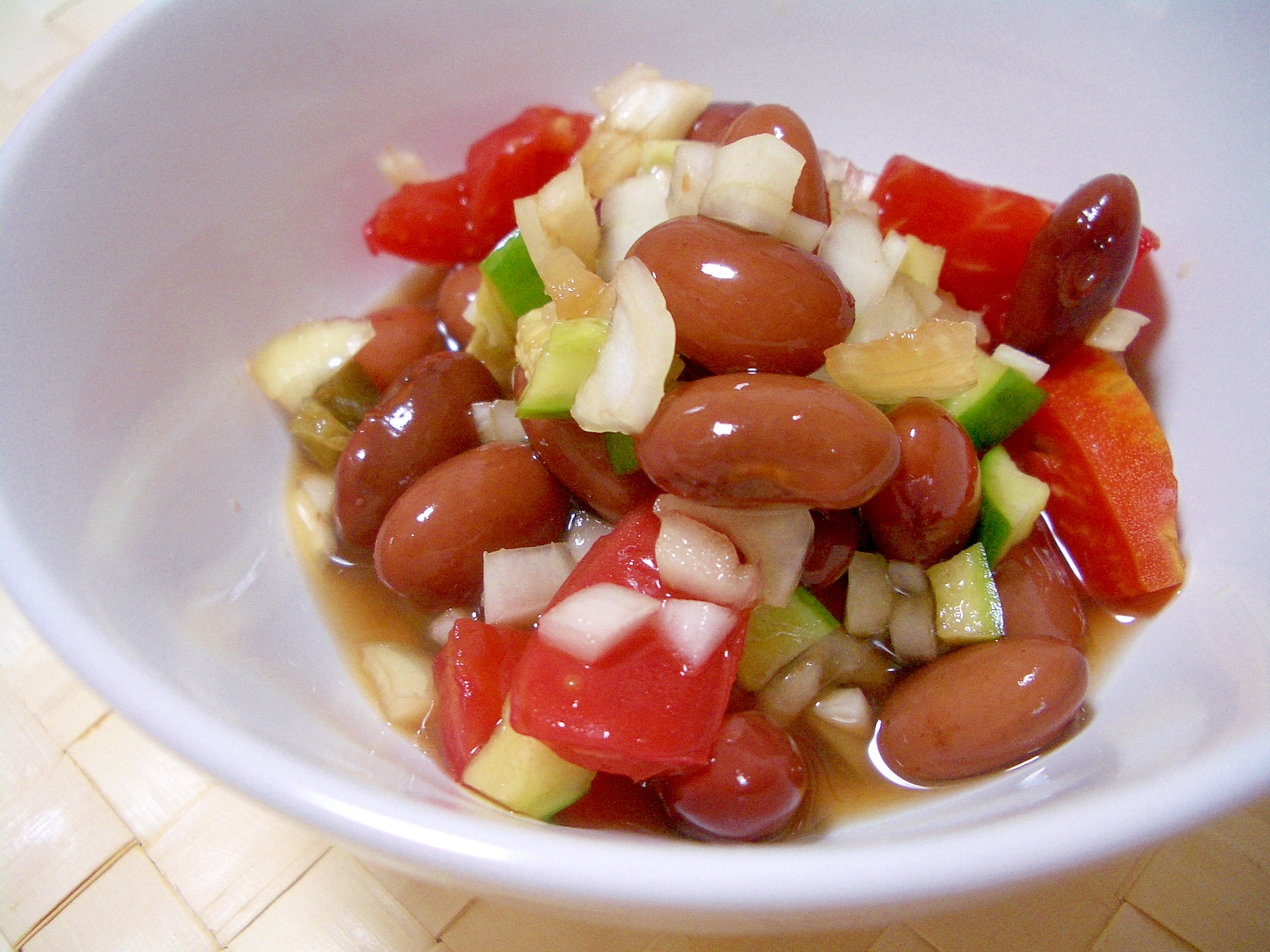 金時豆と夏野菜の甘酢漬け