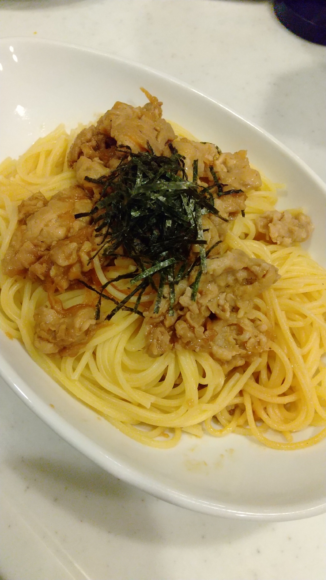 豚肉のしょうが焼き リメイク パスタ