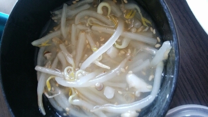 簡単!! もやしときのこの中華スープ♪