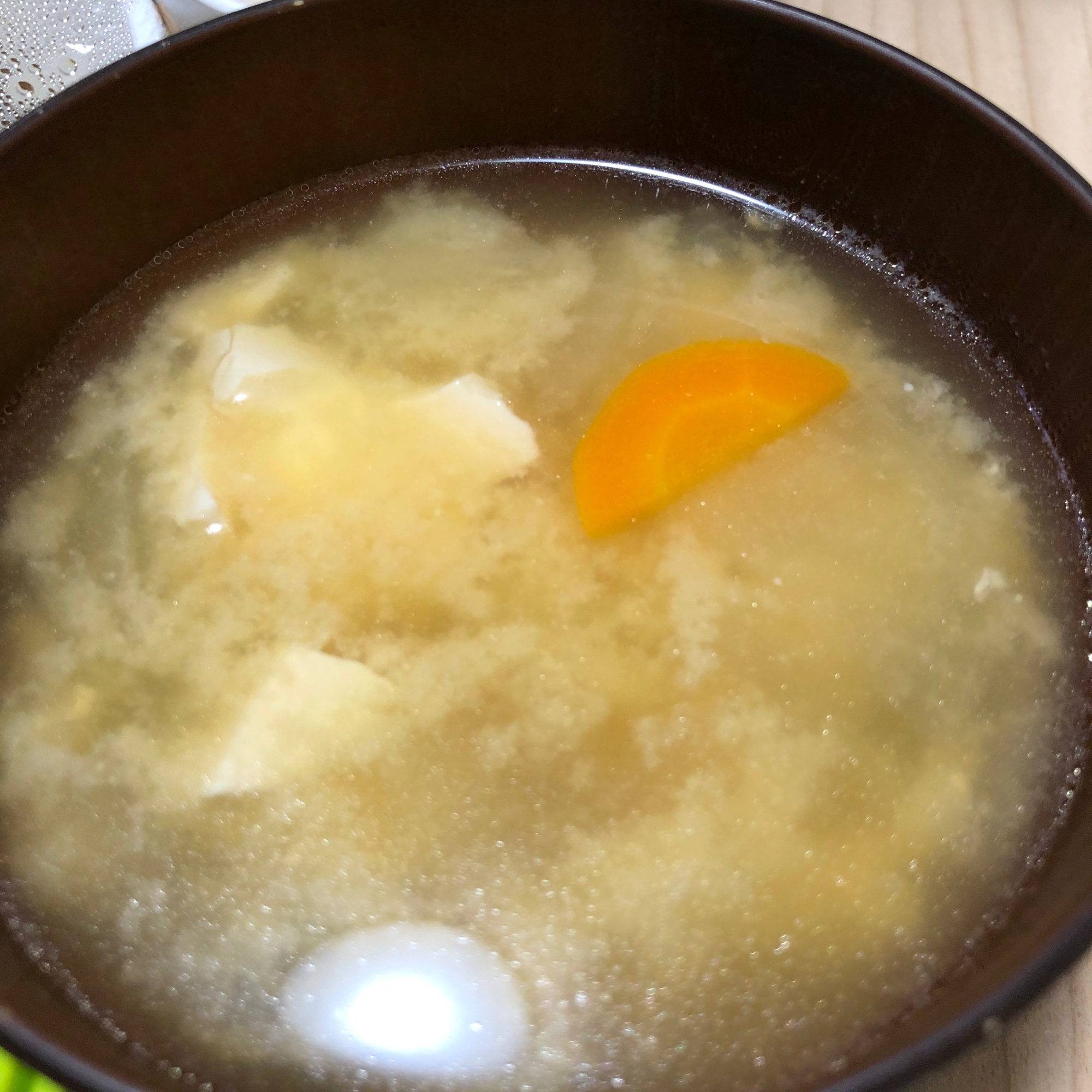 お味噌汁〜サツマイモ豆腐にんじん長ねぎ〜