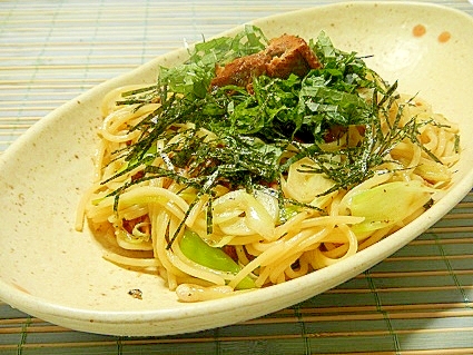 さんまの蒲焼パスタ