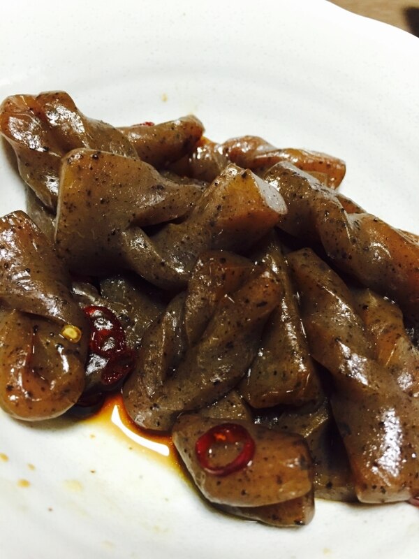 ピリ辛こんにゃく レシピ 作り方 By うま3666 楽天レシピ