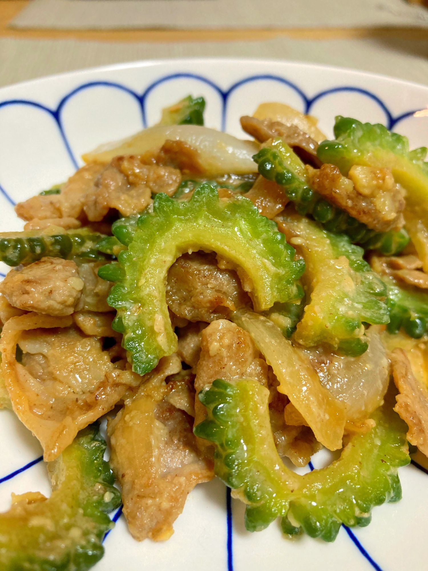 ゴーヤと豚肉の味噌炒め