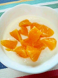 バニラ香る☆オレンジヨーグルト♪