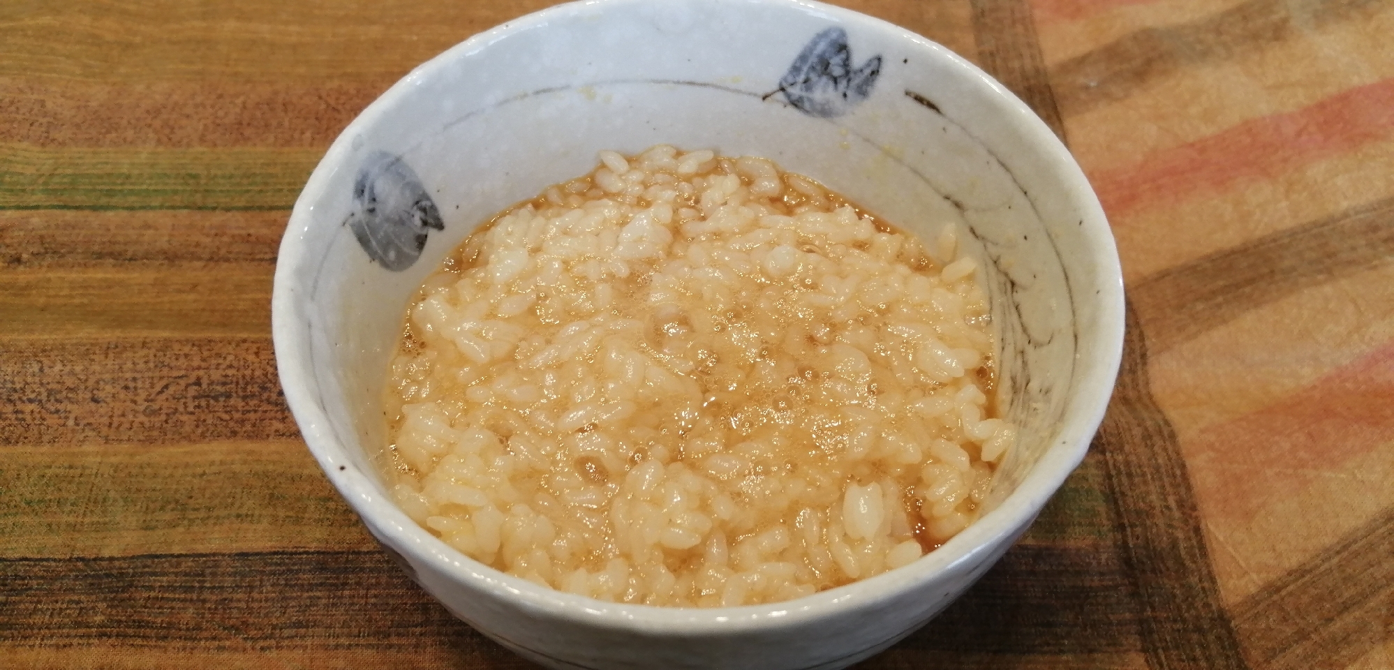 カルボナーラ風味の卵かけご飯