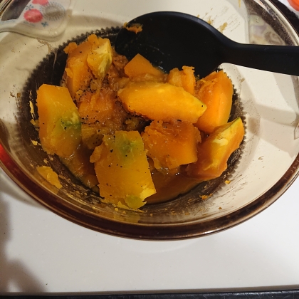 おでんの残り汁で♬かぼちゃの煮物