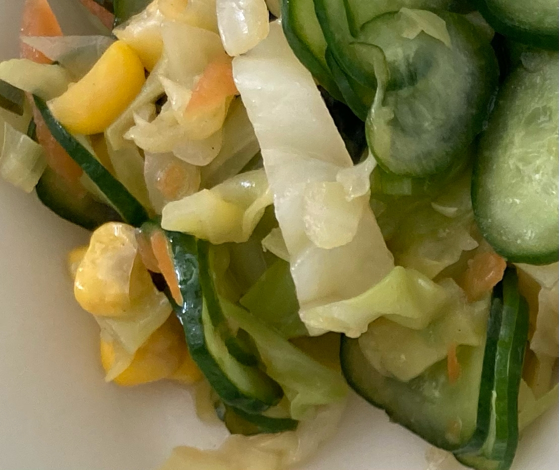 キャベツときゅうりと人参とコーンの中華サラダ レシピ 作り方 By Tommeg1202 楽天レシピ