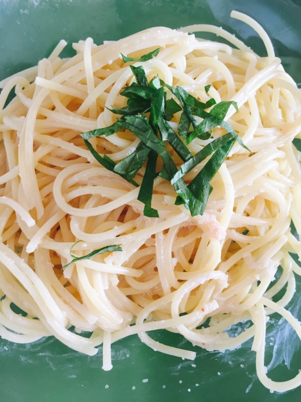 コーヒー用クリームフレッシュで作る明太子パスタ