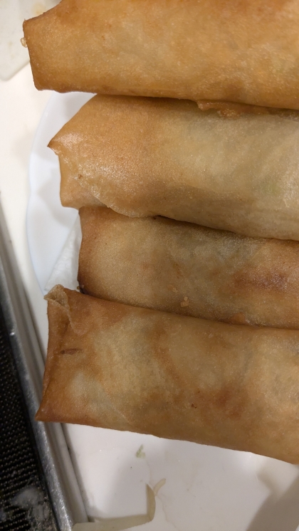 じゃがいもと豆苗のチーズ春巻き