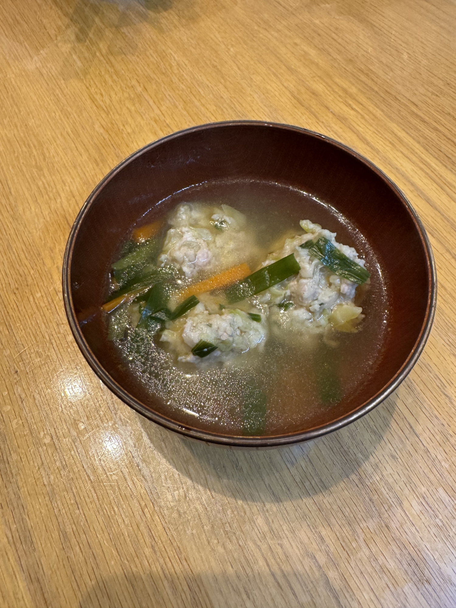 餃子の餡スープ