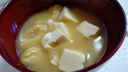 豆腐と油揚げの味噌汁＋＋