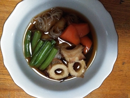 こんにちは～♪今日も煮物で安心食べちゃた♪味がしみてご飯いくらでもいけちゃうね(笑）❤️レシピありがとー❤️