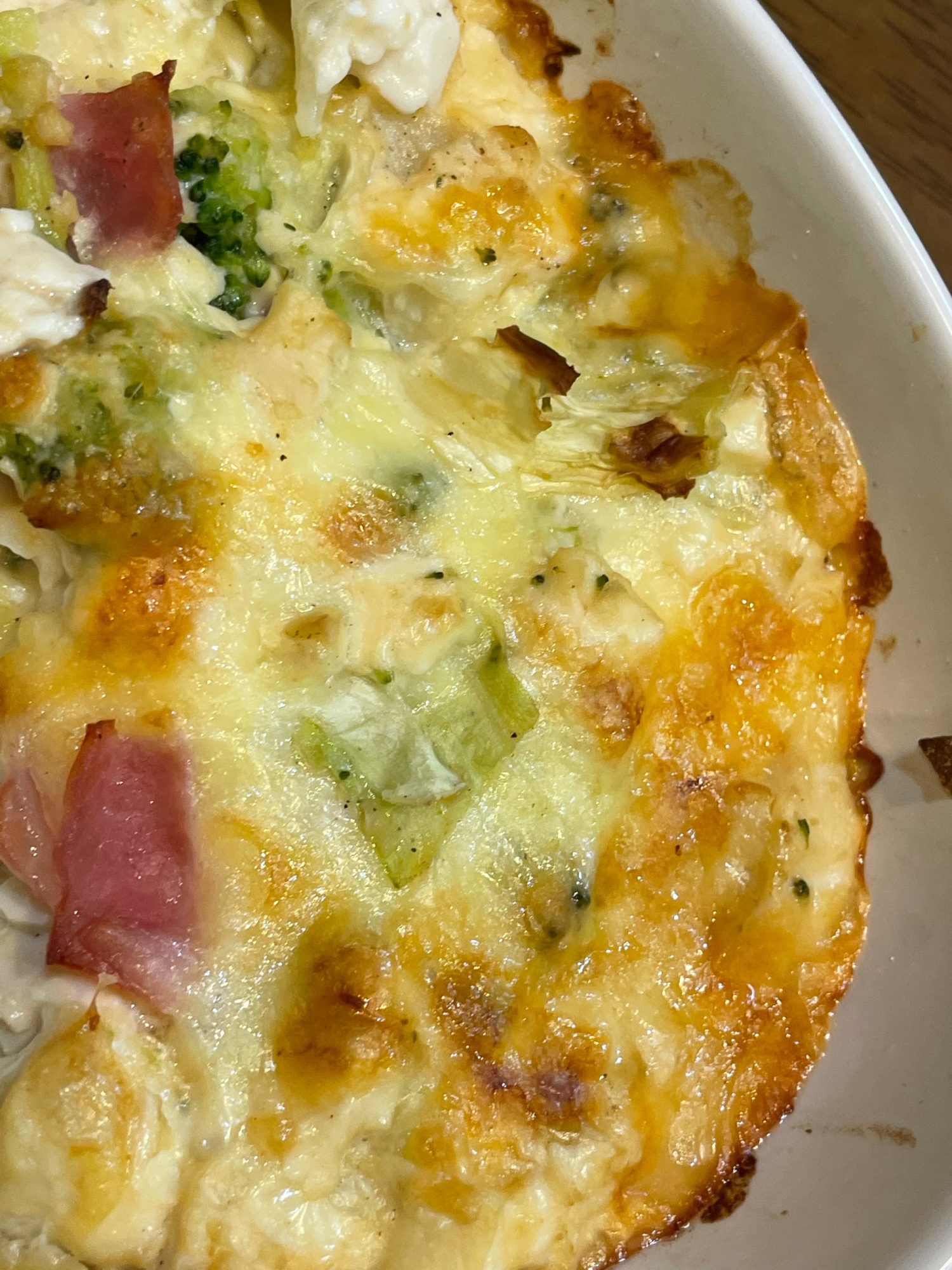 野菜と豆腐でヘルシーグラタン