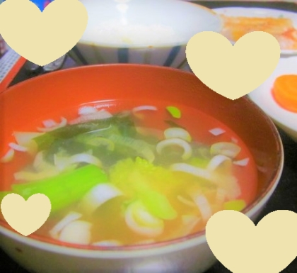 sweet sweet♡様、生姜入りわかめスープを作りました♪
とっても美味しかったです♪♪レシピ、ありがとうございます！
良き１日をお過ごしくださいませ☆☆☆