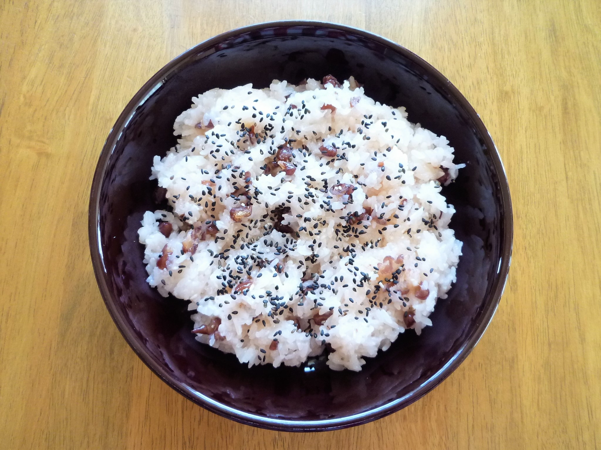 翌日でも固くならない♡炊飯器で甘納豆お赤飯♪♪