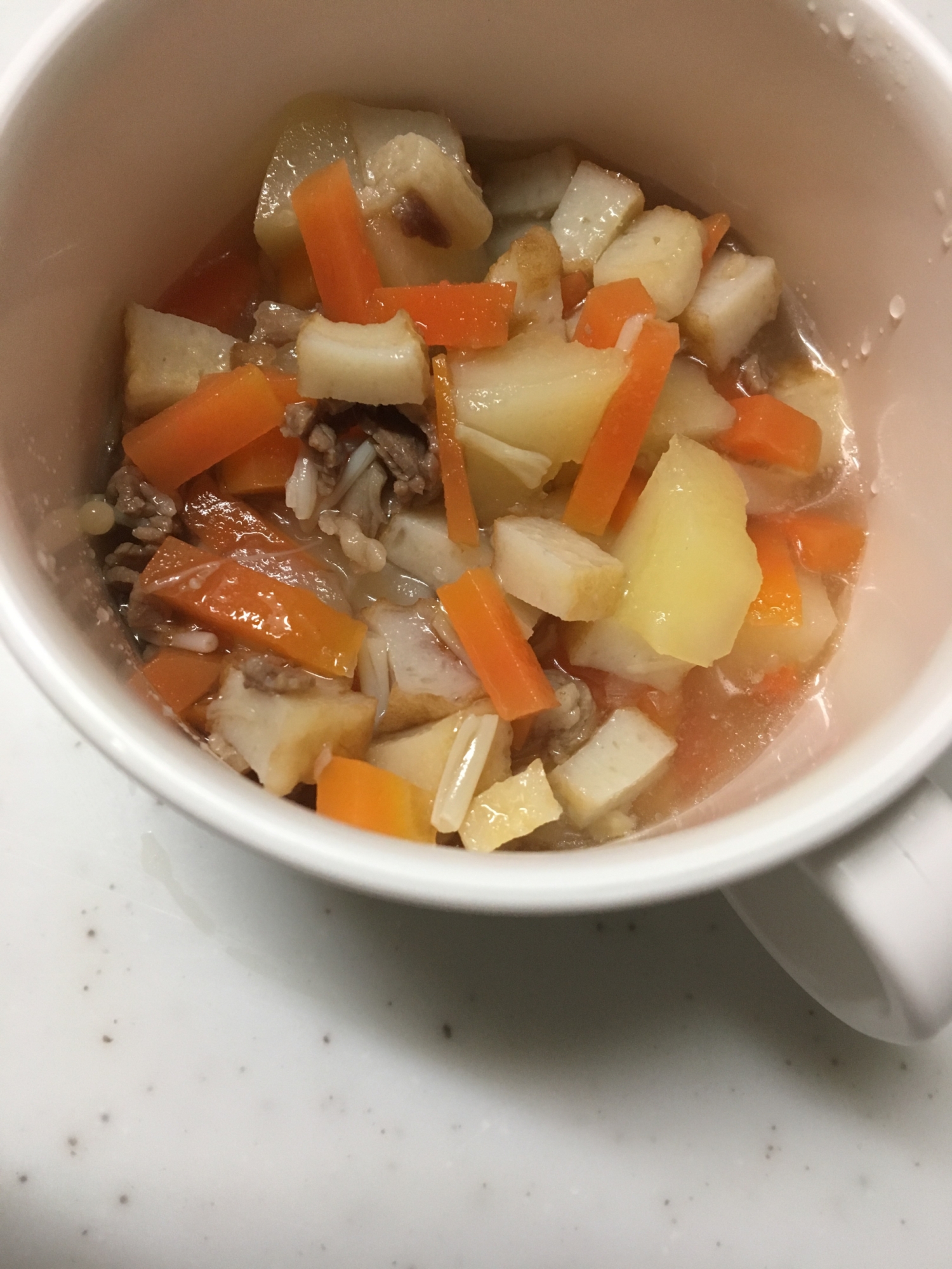 離乳食完了期☆牛肉とじゃがいもとエノキの煮物☆