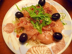 ドレッシングで簡単 サーモンのカルパッチョ レシピ 作り方 By fairy tale 楽天レシピ