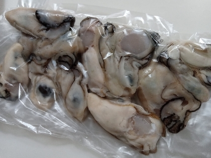 牡蠣の冷凍保存
