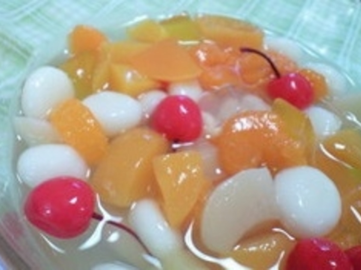 白玉団子入りフルーツポンチ レシピ 作り方 By かなぽん13 楽天レシピ 白玉団子入りフルーツポンチ レシピ 作り方 By かなぽん13 楽天レシピ