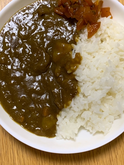 豚肉、たまねぎ、えのきの時短カレー