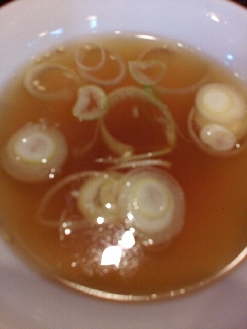 ネギ醤油スープ