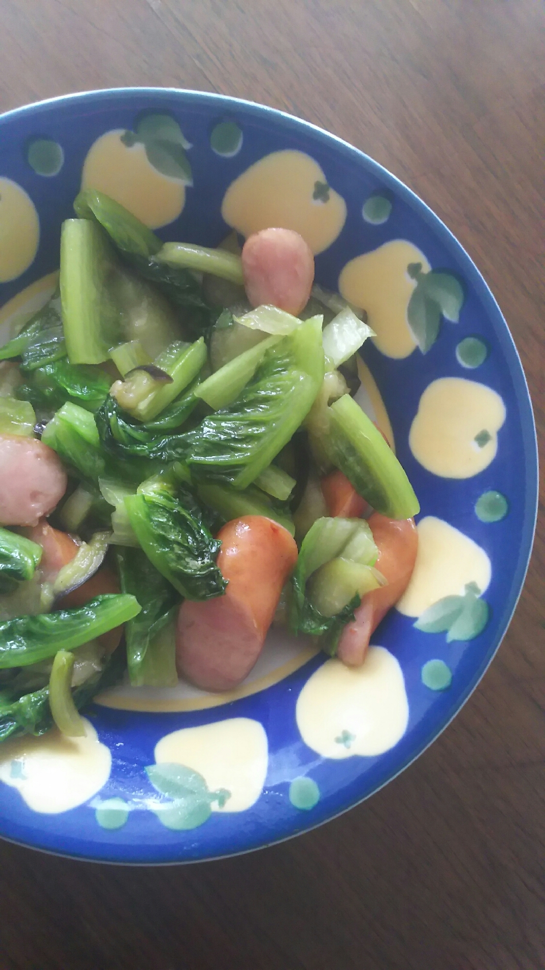 野菜とウインナーの中華味炒め