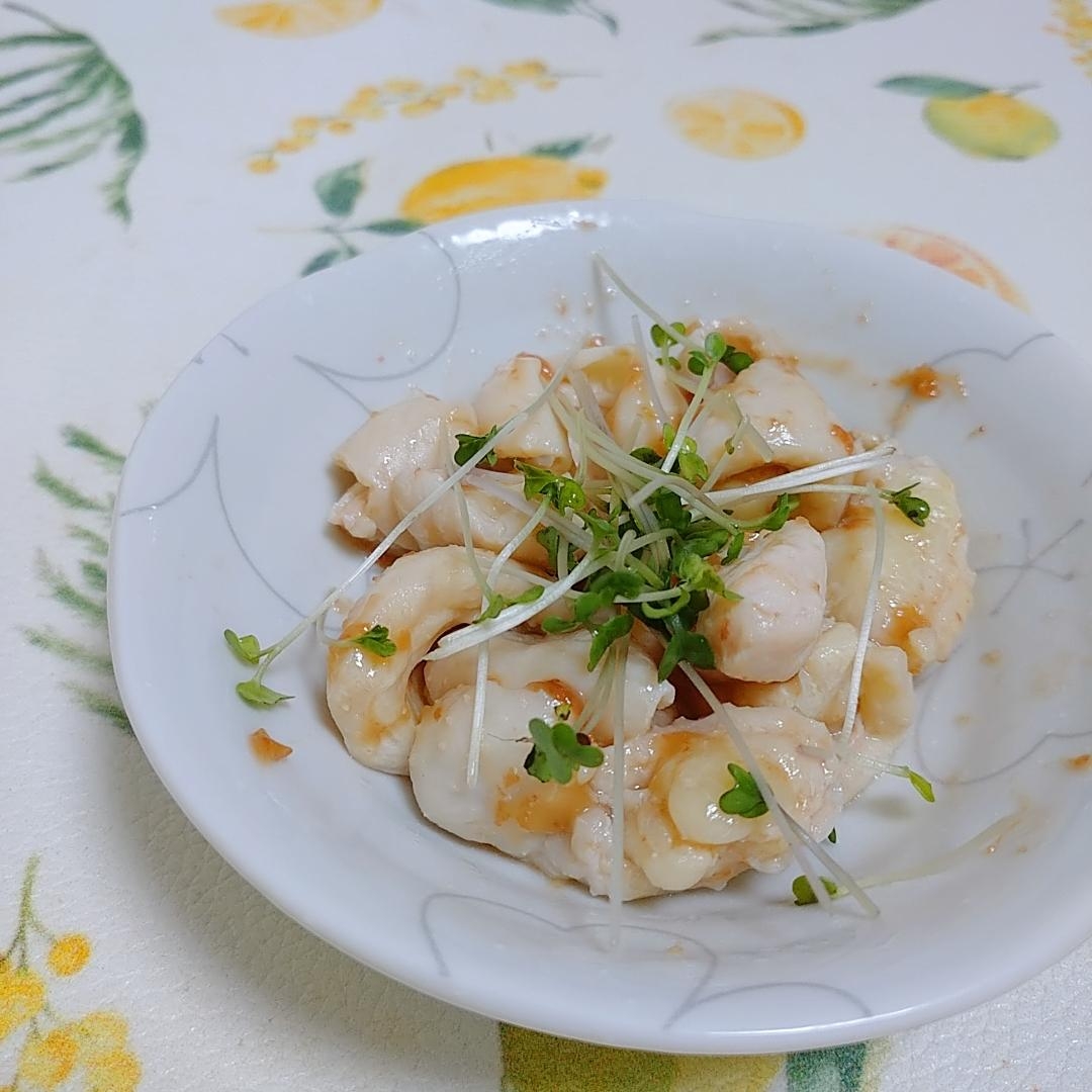 余りがちな鶏皮消費に！簡単★鶏皮の梅肉合え