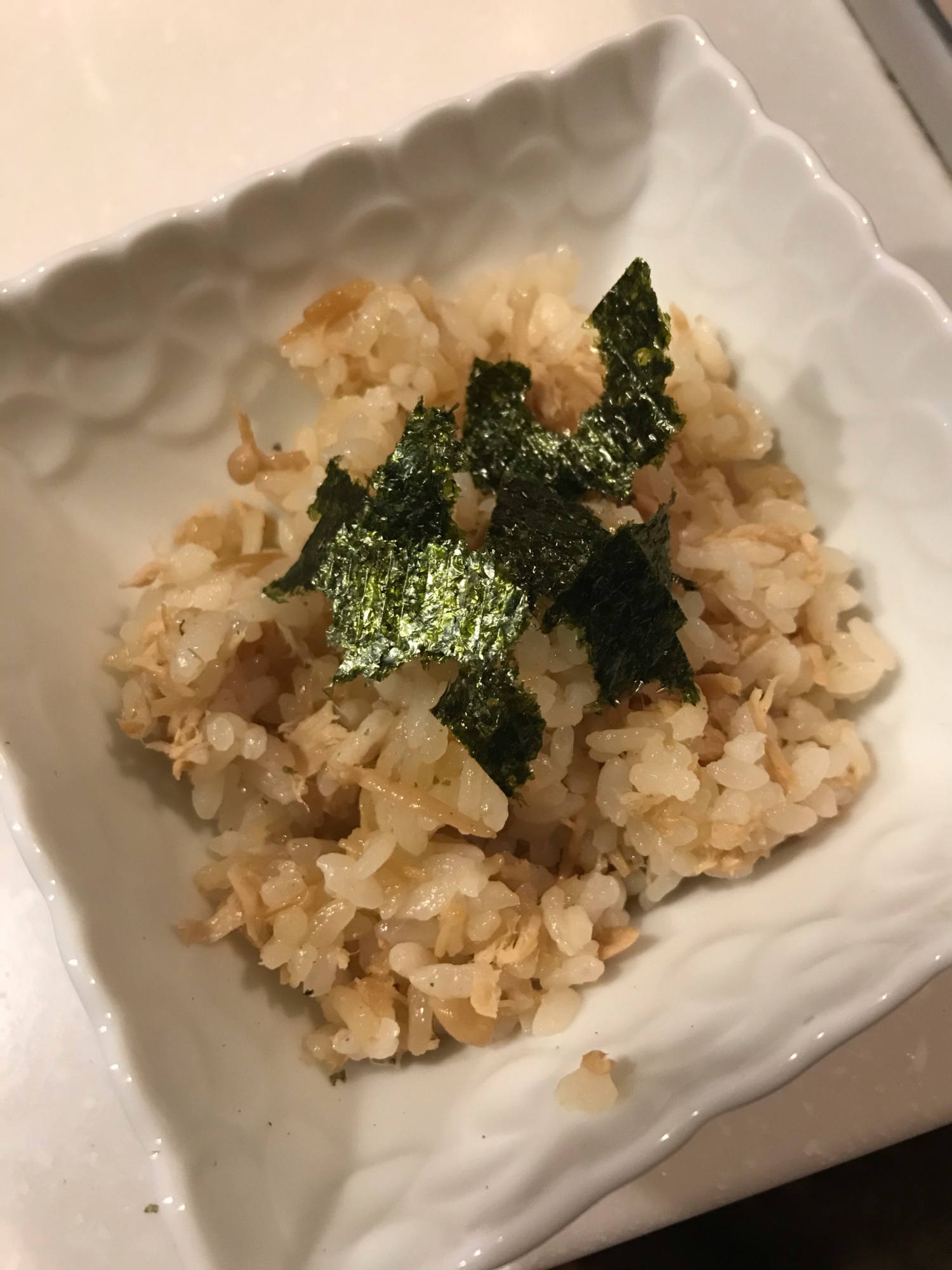 炊飯器に入れるだけ！ツナとなめ茸の炊き込みご飯