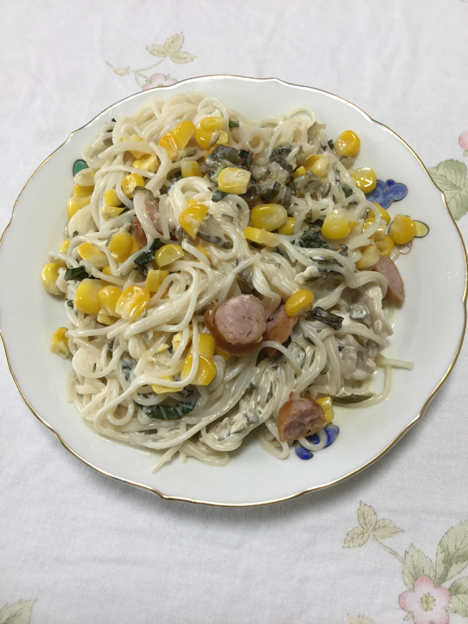 そうめんの和風サラダ