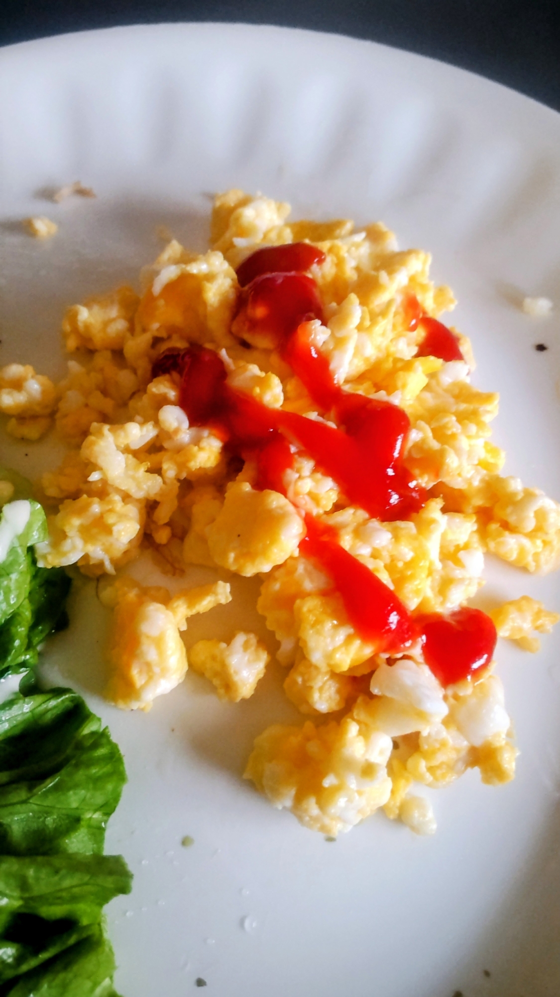 白だしでスクランブルエッグ