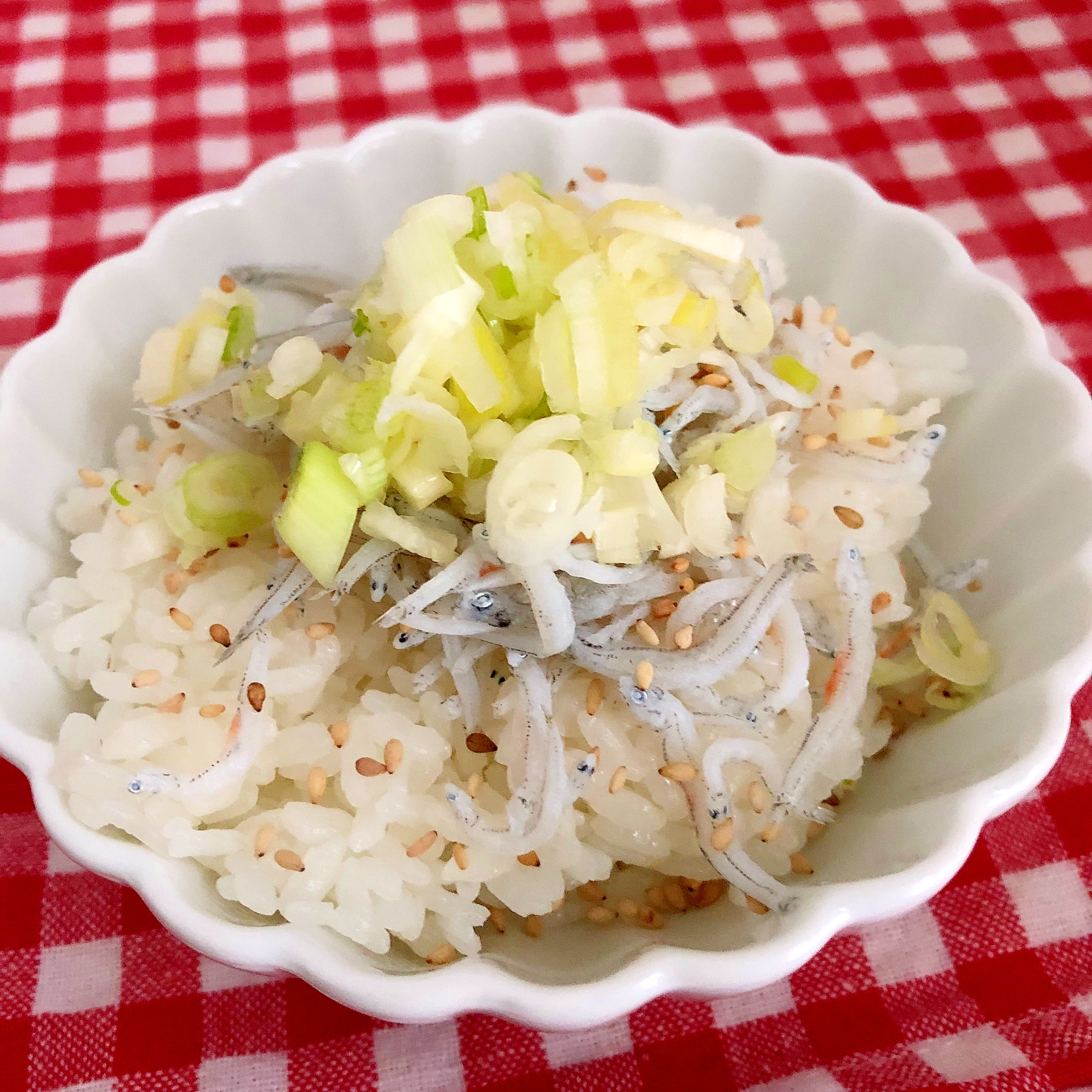 ネギしらす丼☆