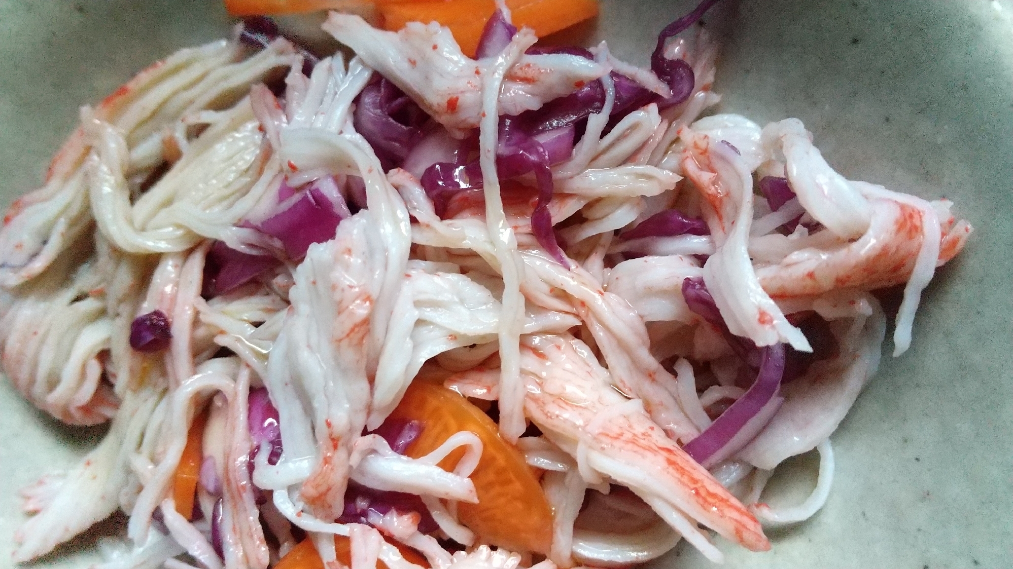 海からサラダフレークと紫キャベツの和え物 レシピ 作り方 By Yoshihisa 楽天レシピ