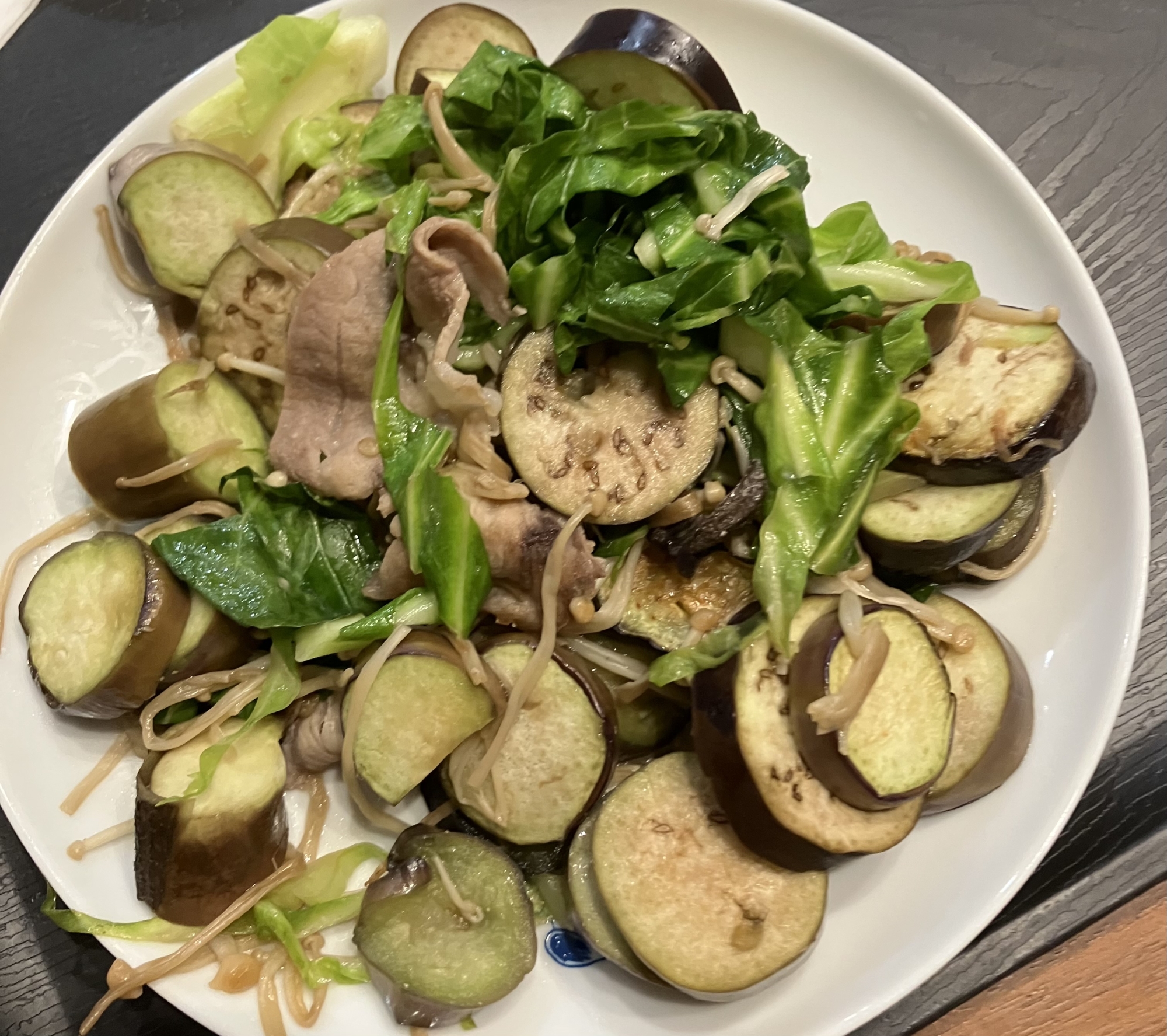 味噌味の夏やさい豚肉炒め