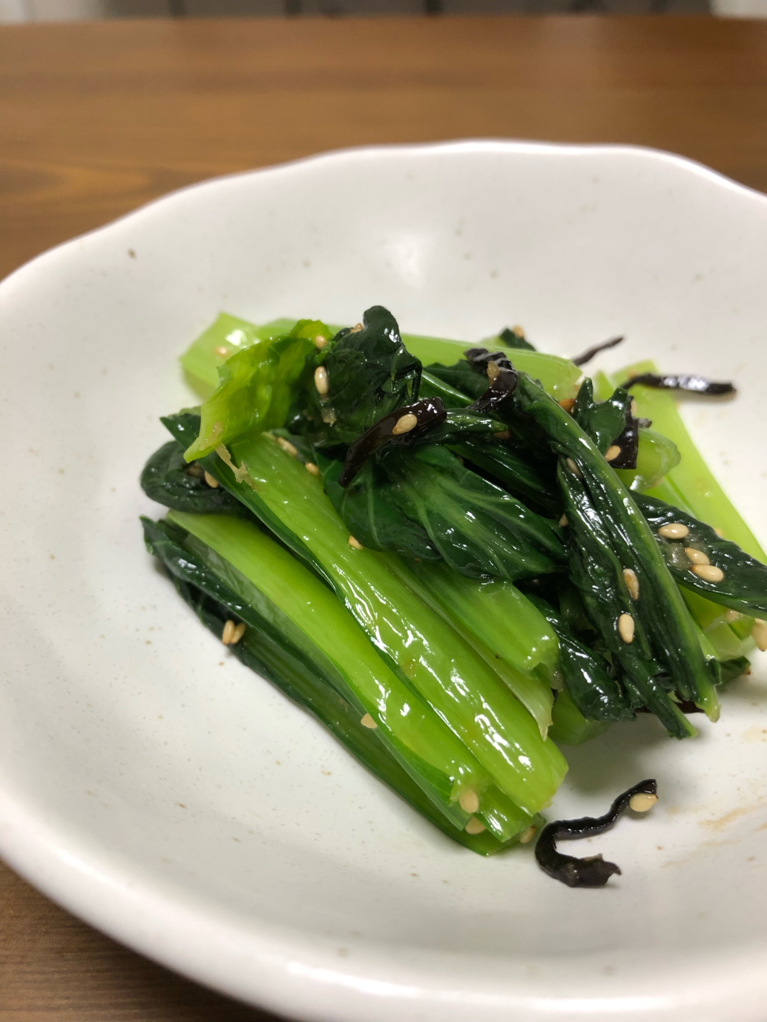 小松菜の塩昆布ナムル