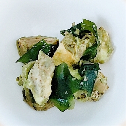 超特急おつまみ♡アボカドとわかめのナムル