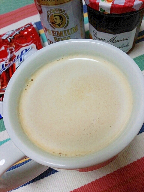 ホッと☆オレンジコーラ風きなこカフェラテ♪