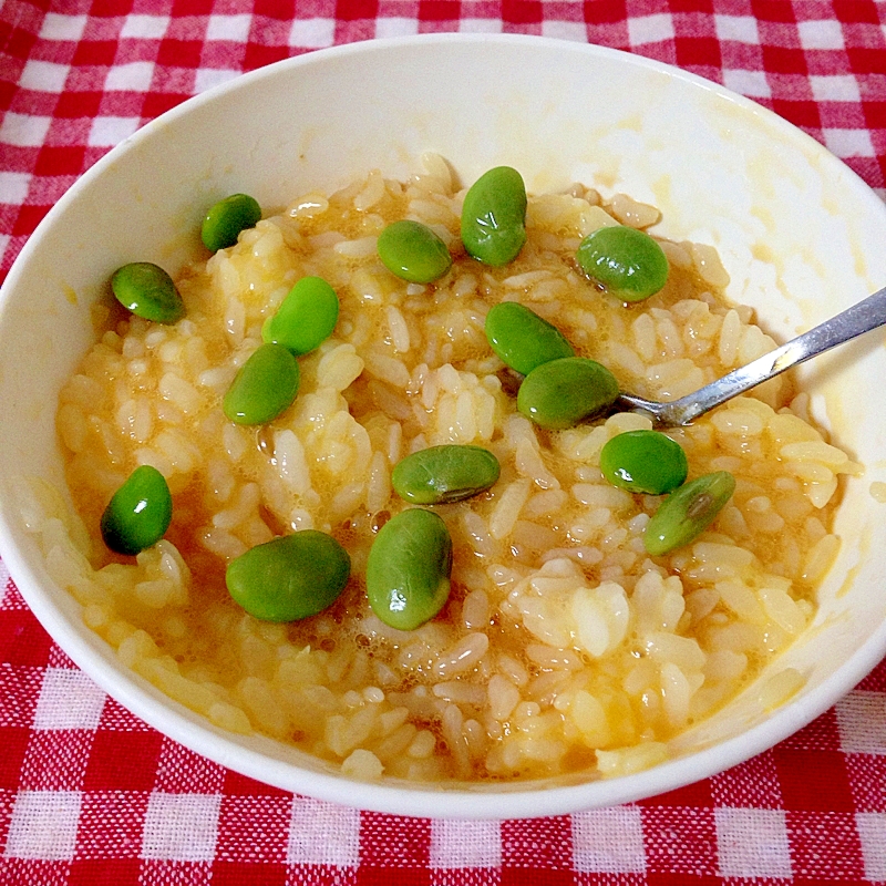 枝豆の卵かけご飯♡