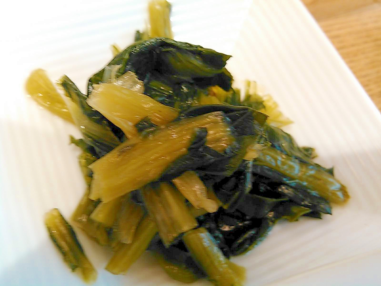 小松菜の油炒め