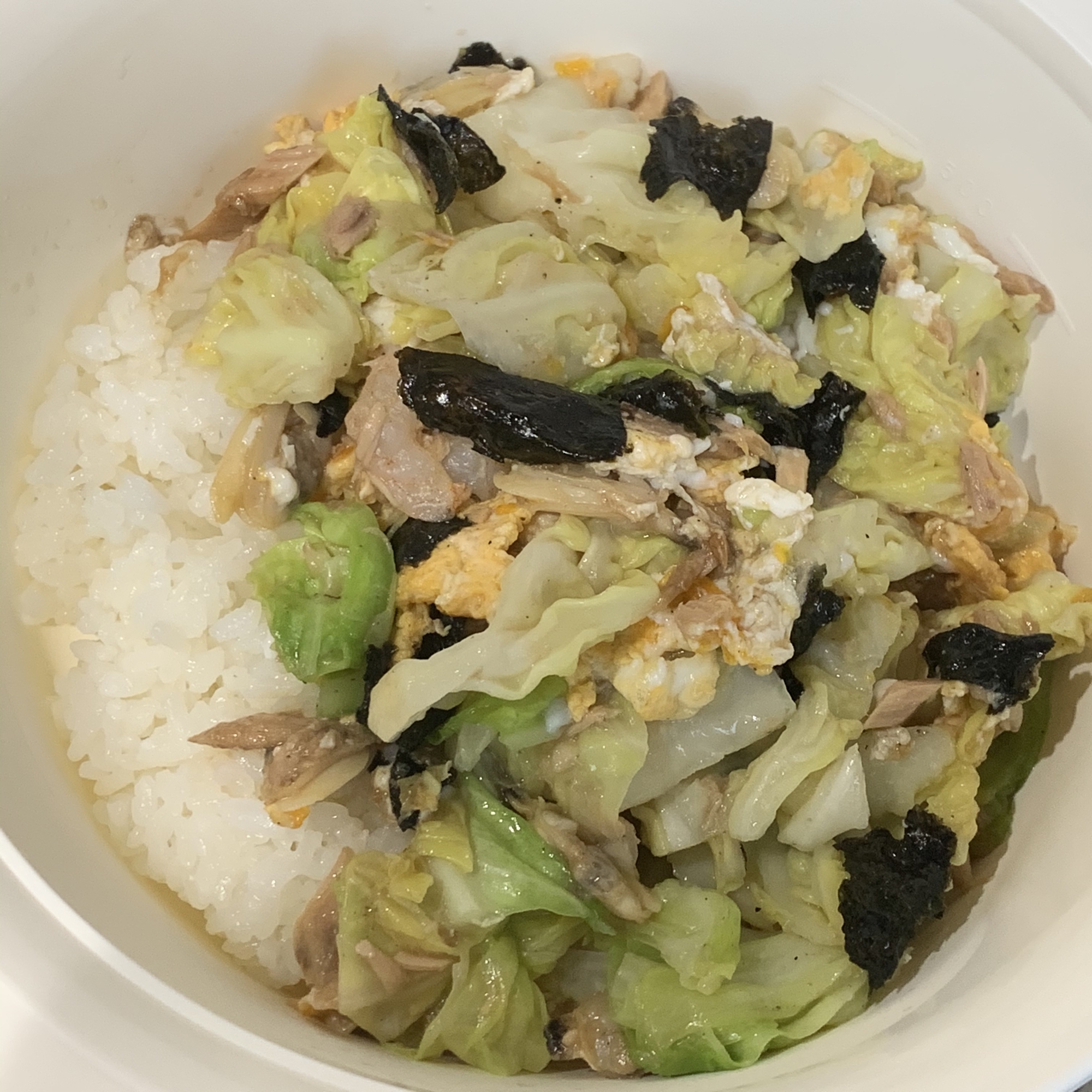 和風ツナ卵とじ丼