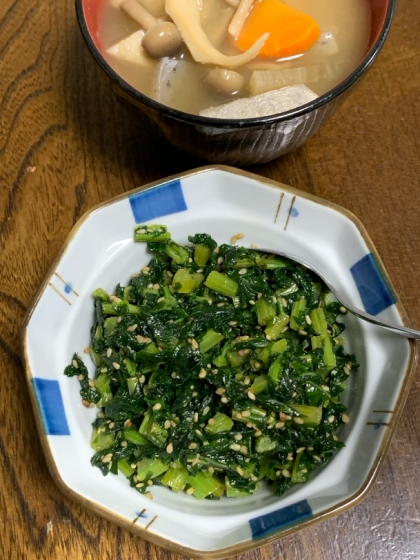 ご飯のお供に☆大根の葉のごま炒め