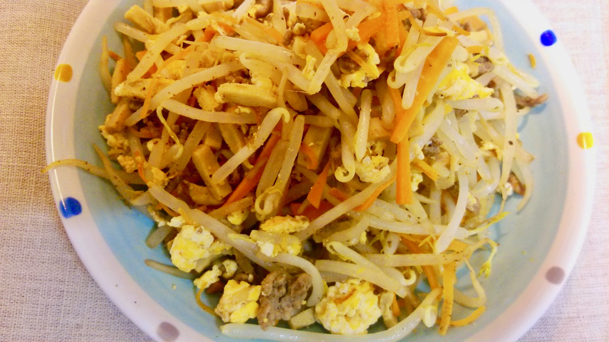 高野豆腐のチャンプル