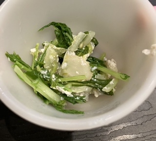 超かんたん！水菜とクリームチーズあえ